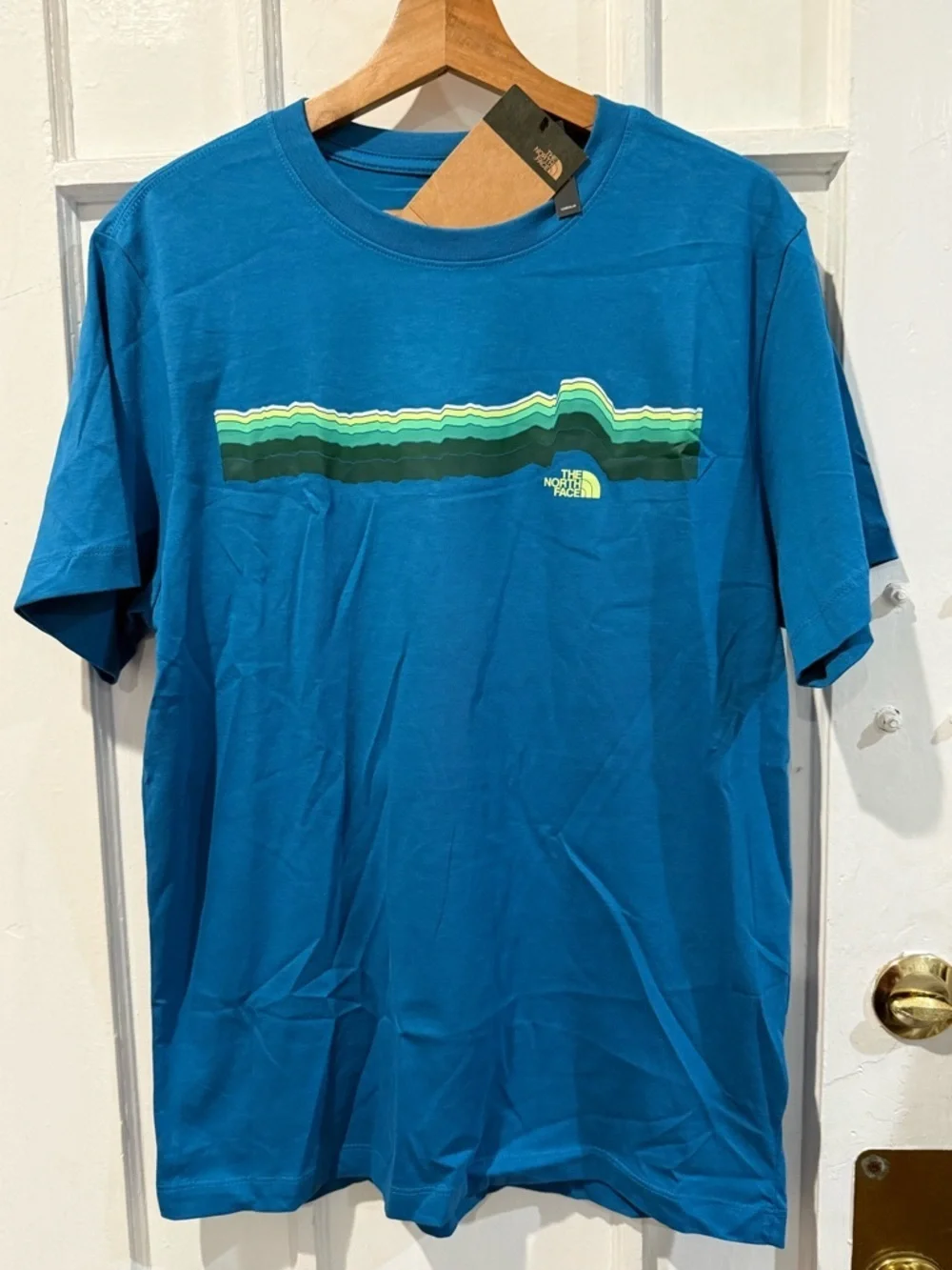 The North Face Men’s Teal Blue Short Sleeve Graphic Tee